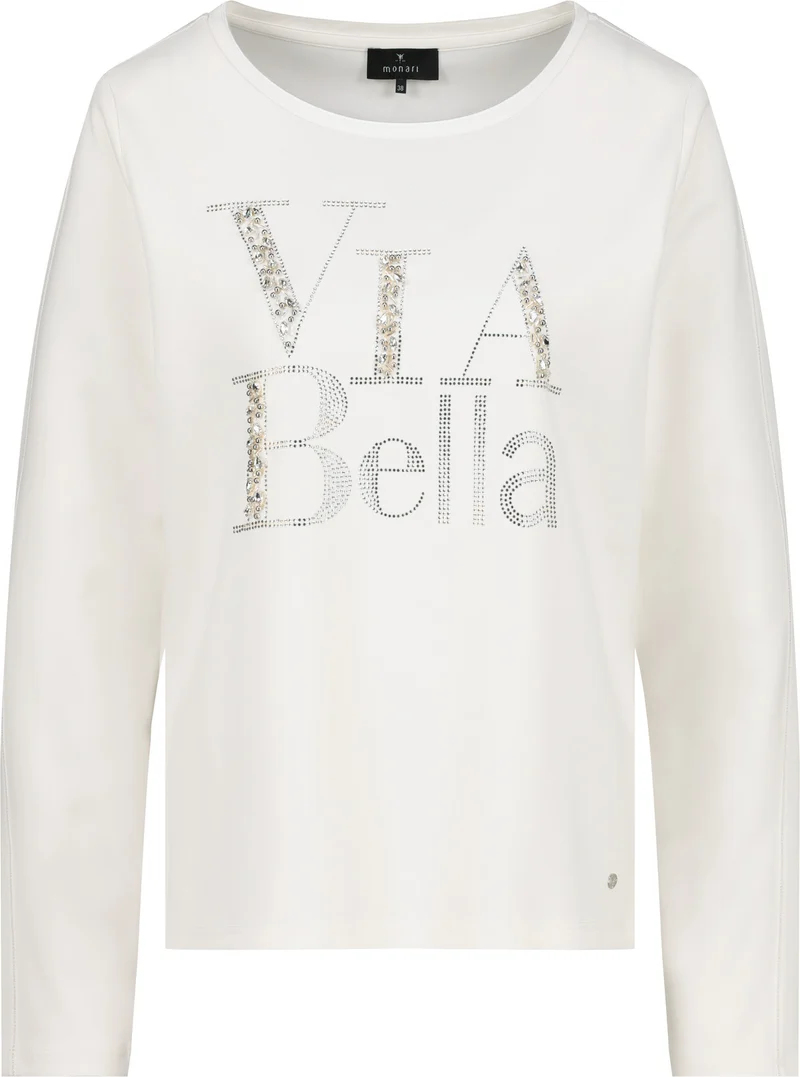 Sweatshirt mit Schmuckschrift