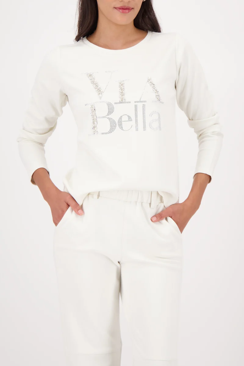 Sweatshirt mit Schmuckschrift
