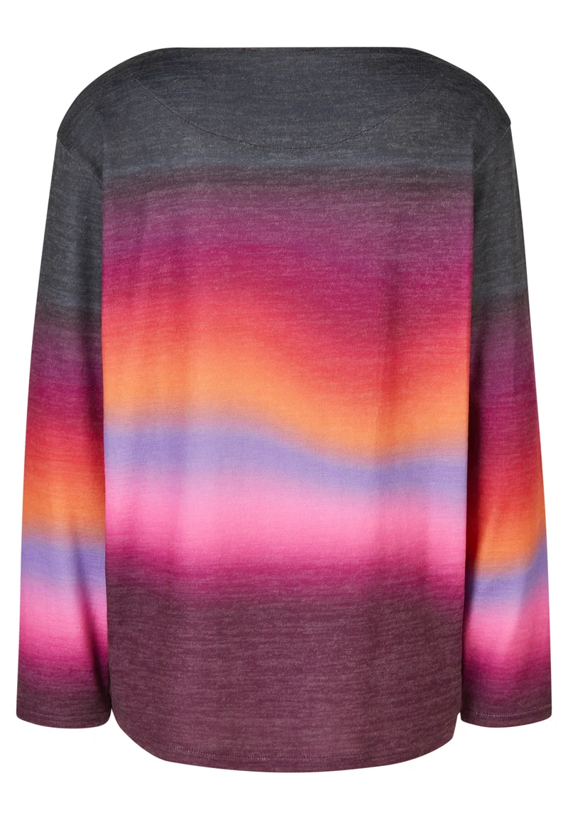 Shirt-Pulli mit Farbverlauf-Print und Cashmere-Touch
