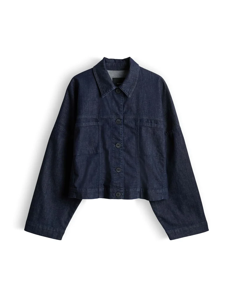 NAREEN Jeansjacke mit verkürzter Länge und Loose Fit