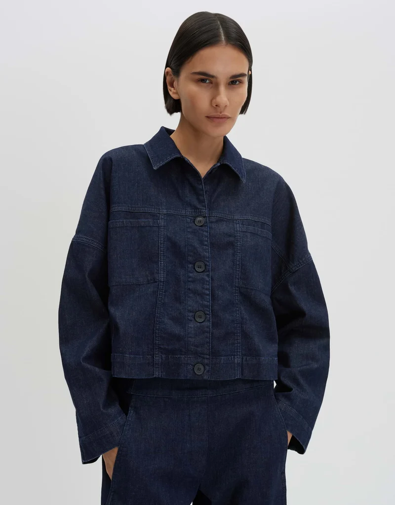 NAREEN Jeansjacke mit verkürzter Länge und Loose Fit