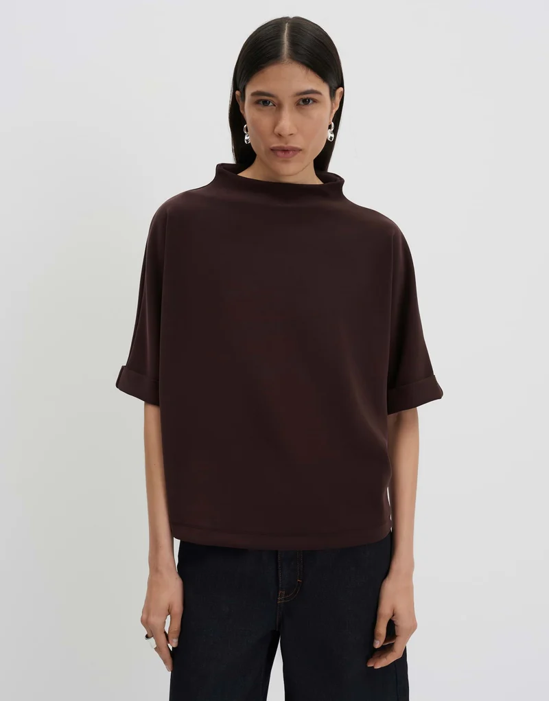 UVERY DETAIL Sweatshirt mit Funnel Neck und Boxy Fit