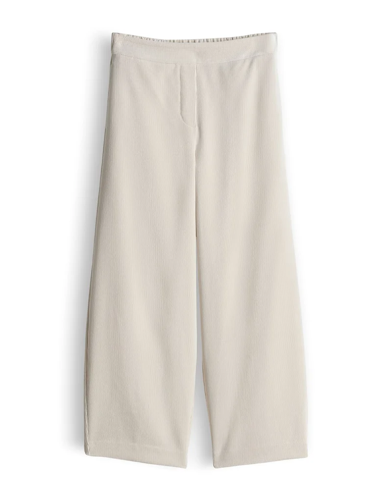 CISILIA CURVED CORDUROY Barrel Pants aus Feincord