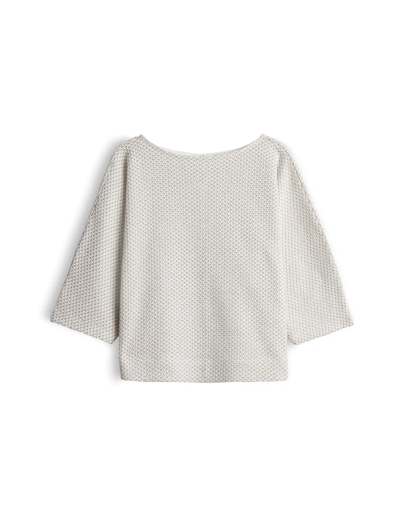 SASSONI Jerseyshirt in Strick-Optik