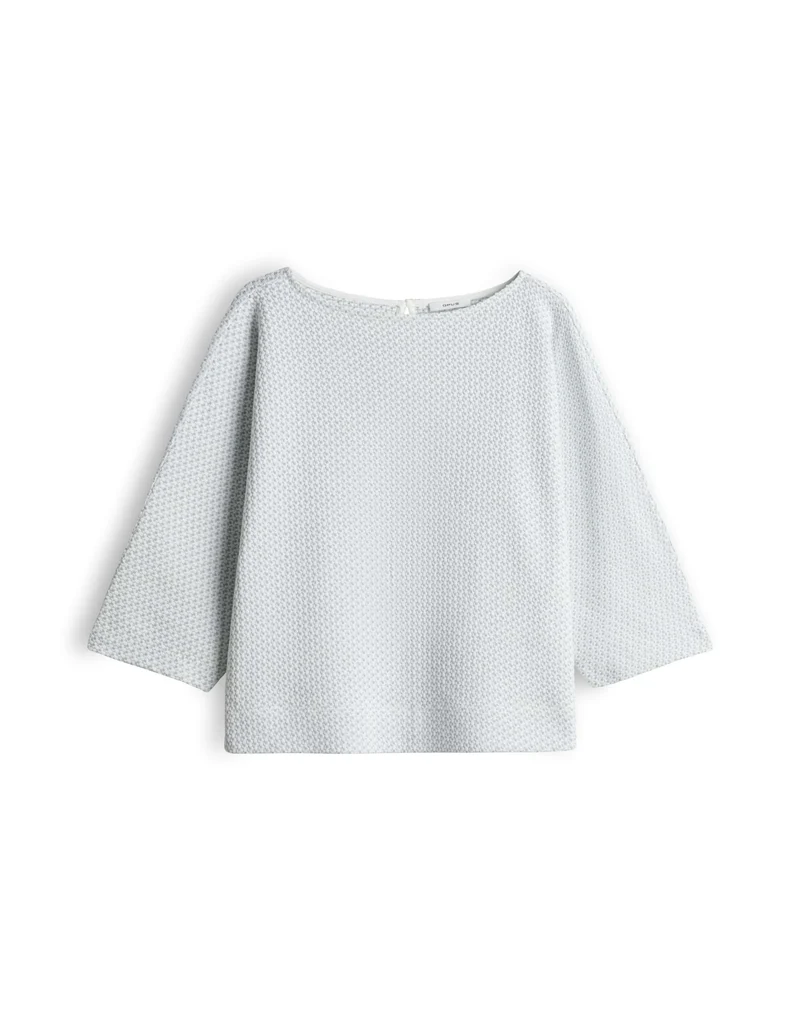 SASSONI Jerseyshirt in Strick-Optik