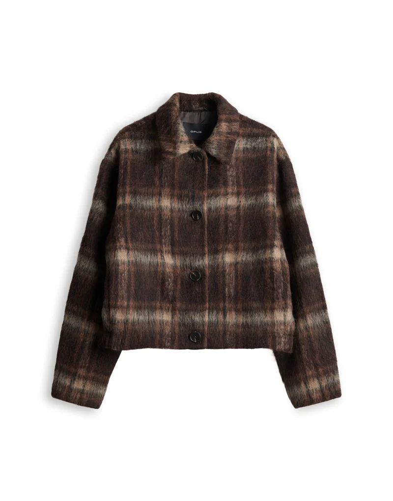 HAKARO HERITAGE Karo-Jacke aus Wollmix