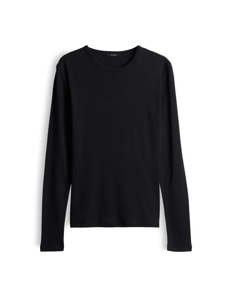SHERRIE Basic Langarmshirt im Slim Fit