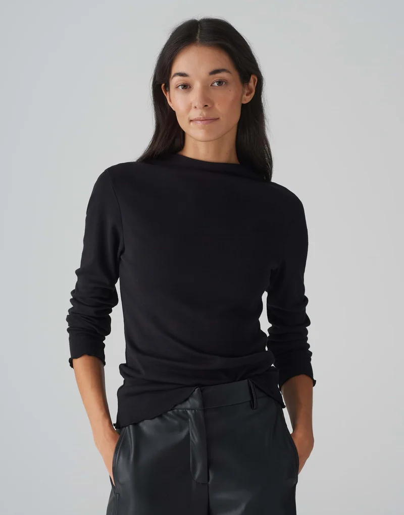 SONINCHEN Slim Rippshirt aus Jersey