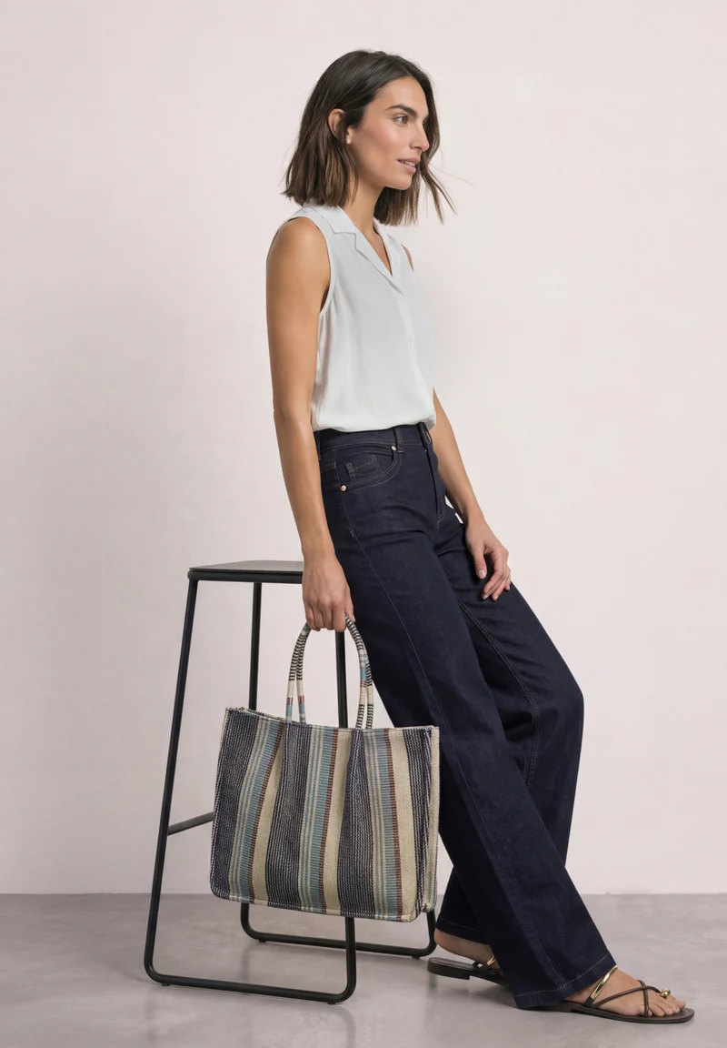 EMEE High Waist Wide Leg Jeans