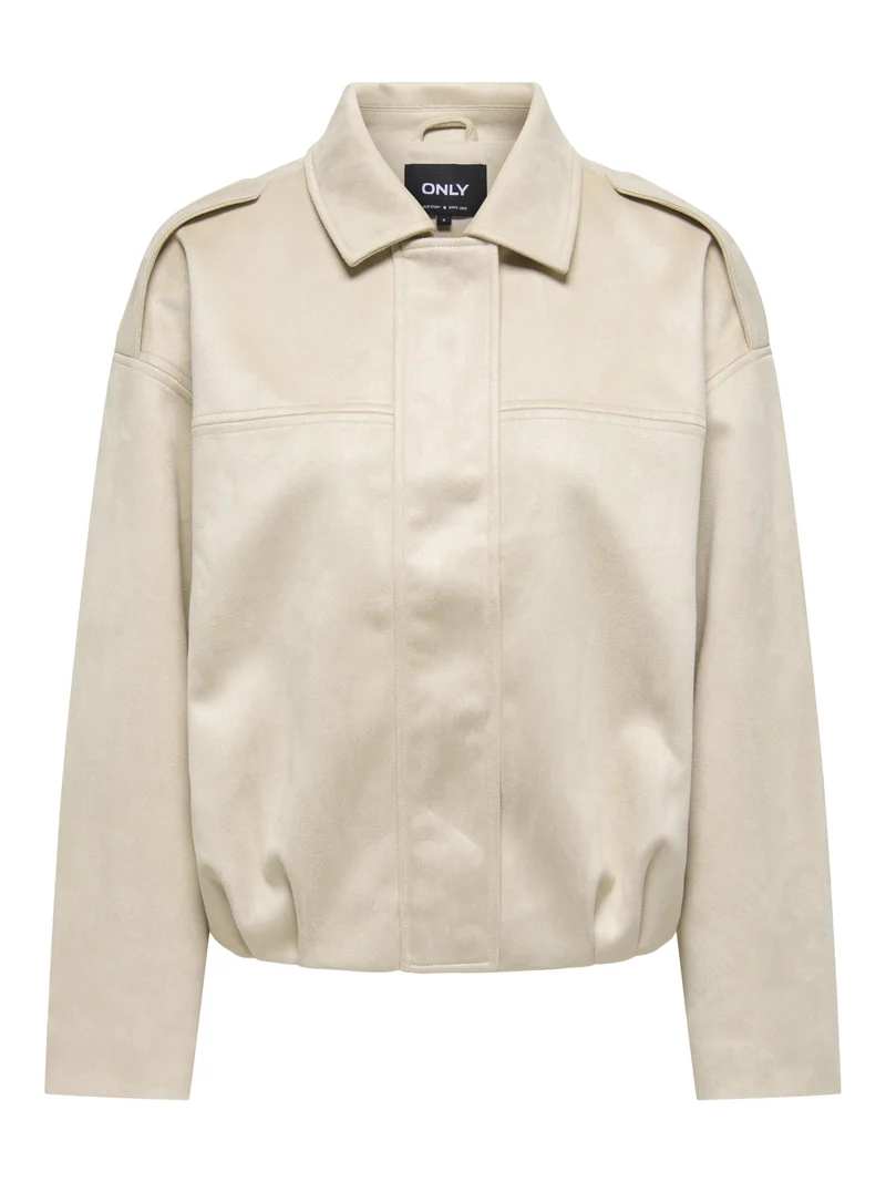 ONLAMBER Jacke in Wildleder-Optik