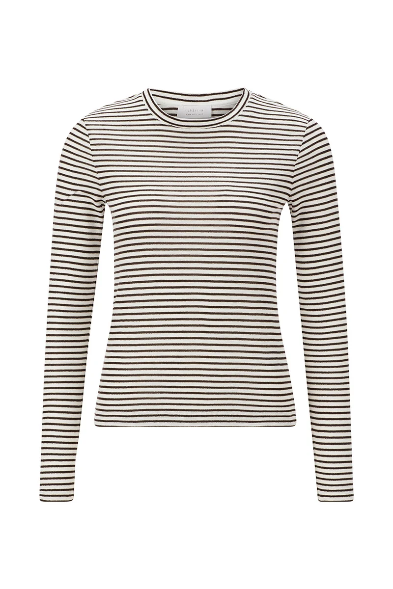 Slim-Fit Longsleeve mit Querstreifen
