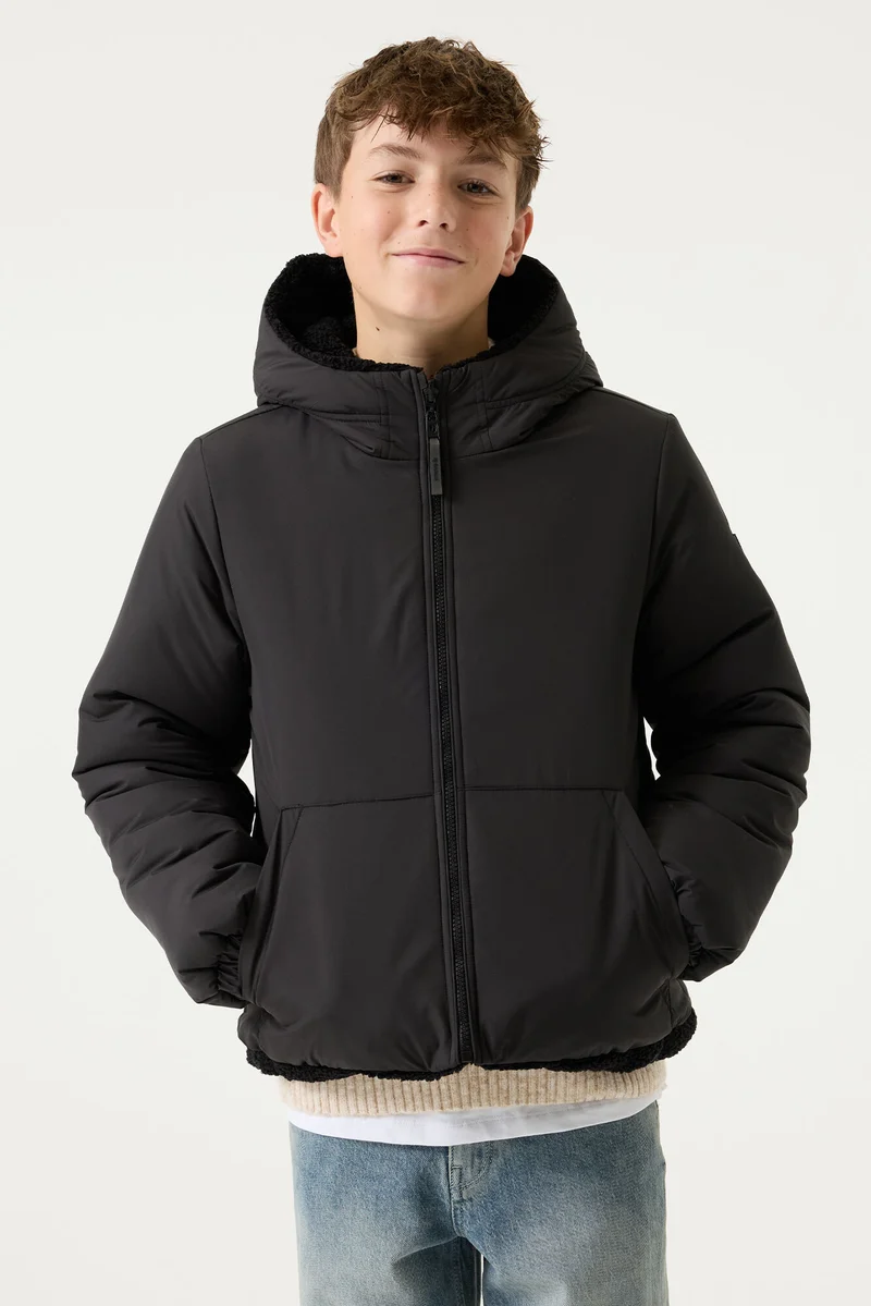 Garcia Wendejacke mit Teddy-Fleece und wasserabweisender Außenseite