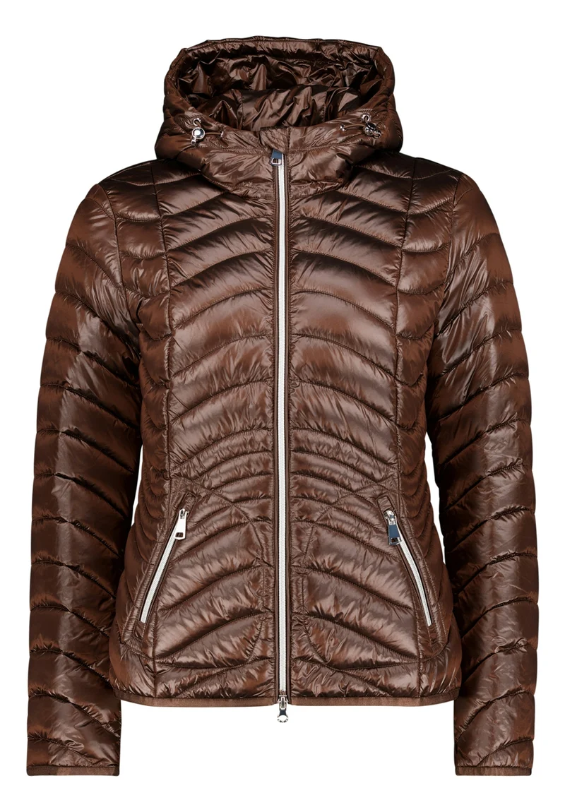 Jacke mit Kapuze und Reißverschluss im Slim Fit