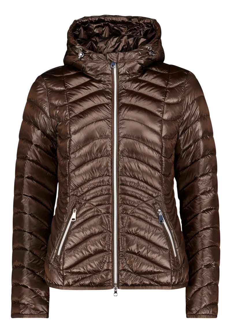 Jacke mit Kapuze und Reißverschluss im Slim Fit