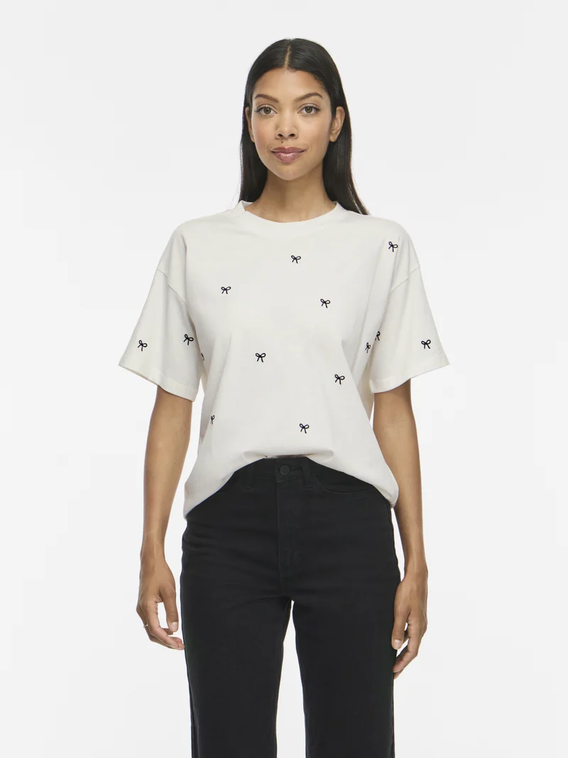 VIMONIE T-Shirt mit Stickerei