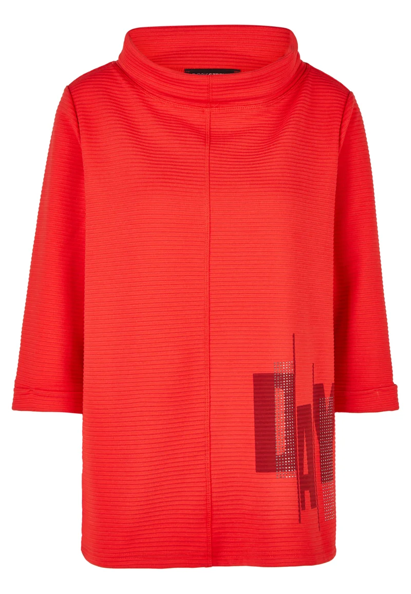 Sweater mit Strass-Print