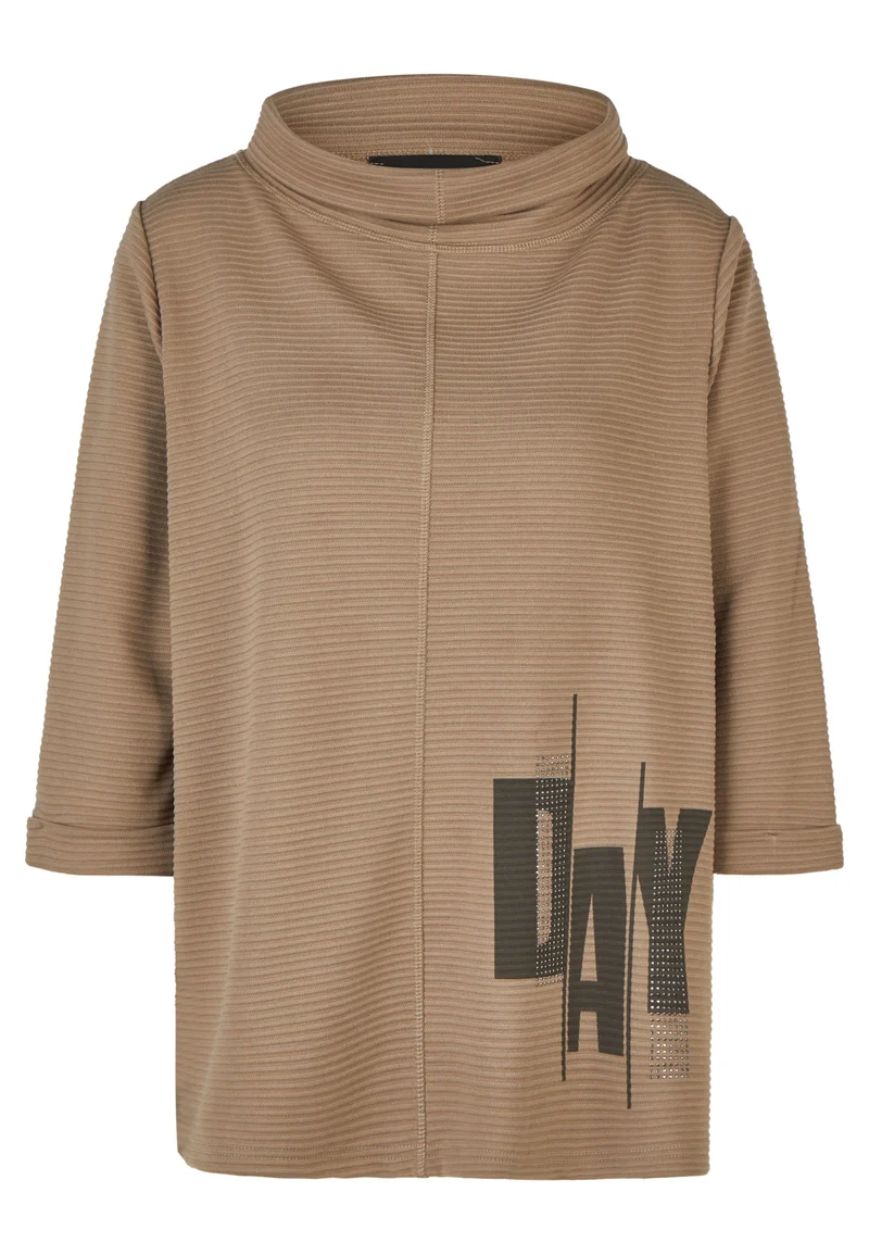 Sweater mit Strass-Print