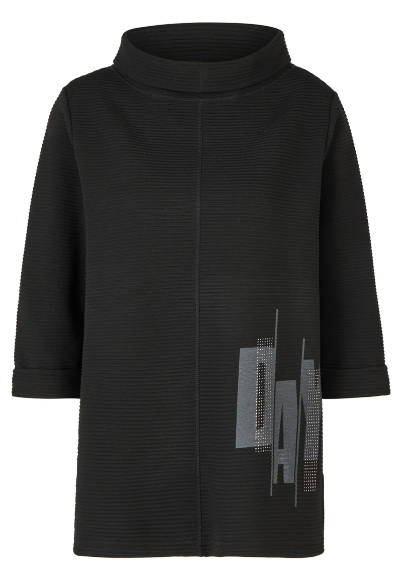 Sweater mit Strass-Print