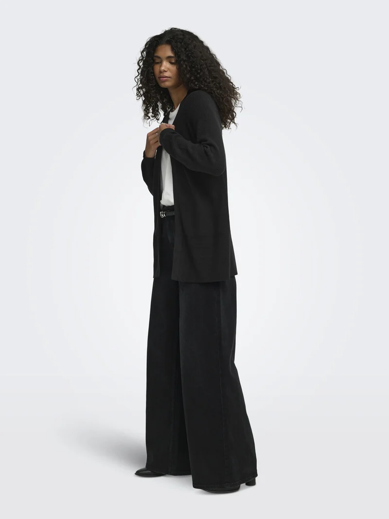 ONLMARY Offener Rippstrick-Cardigan