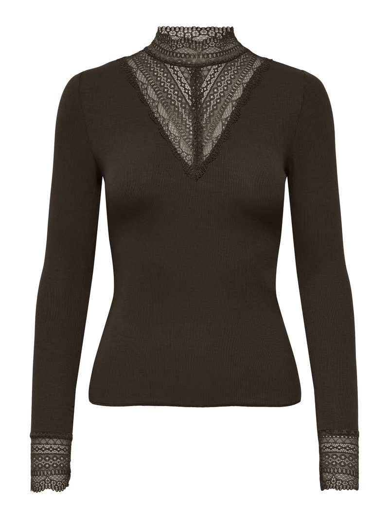 ONLTILDE High Neck Shirt mit Spitze