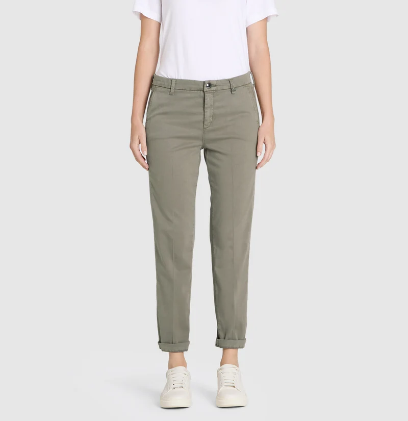 CHINO Turn Up im Cotton-Modal-Lyocell-Mix