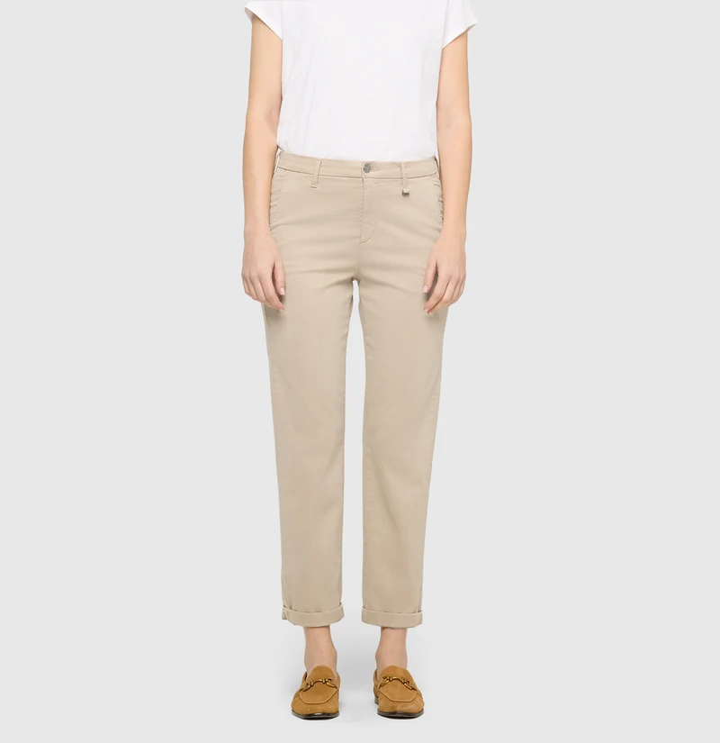 CHINO Turn Up im Cotton-Modal-Lyocell-Mix