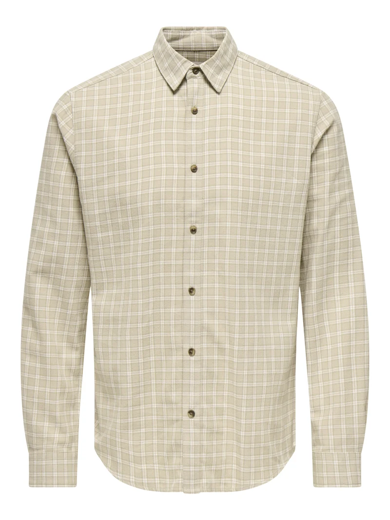 ONSGUDMUND Slim Fit Karohemd aus Baumwolle