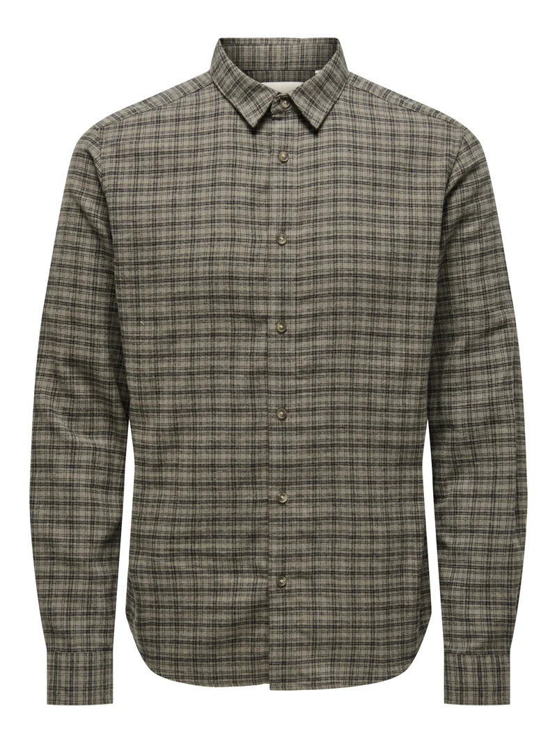 ONSGUDMUND Slim Fit Karohemd aus Baumwolle