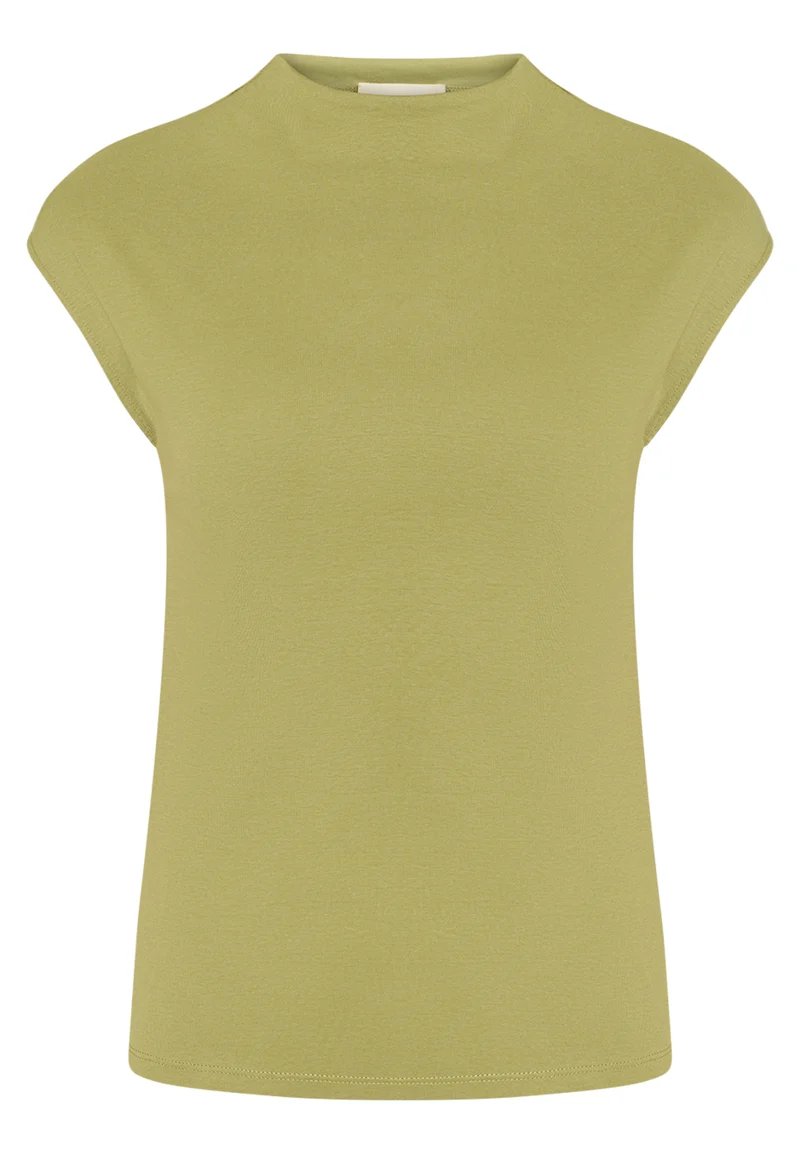 Basic Shirt mit Stehkragen