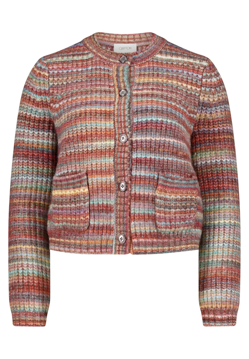 Cardigan mit mehrfarbigem Muster