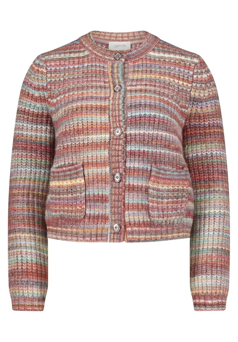 Cardigan mit mehrfarbigem Muster