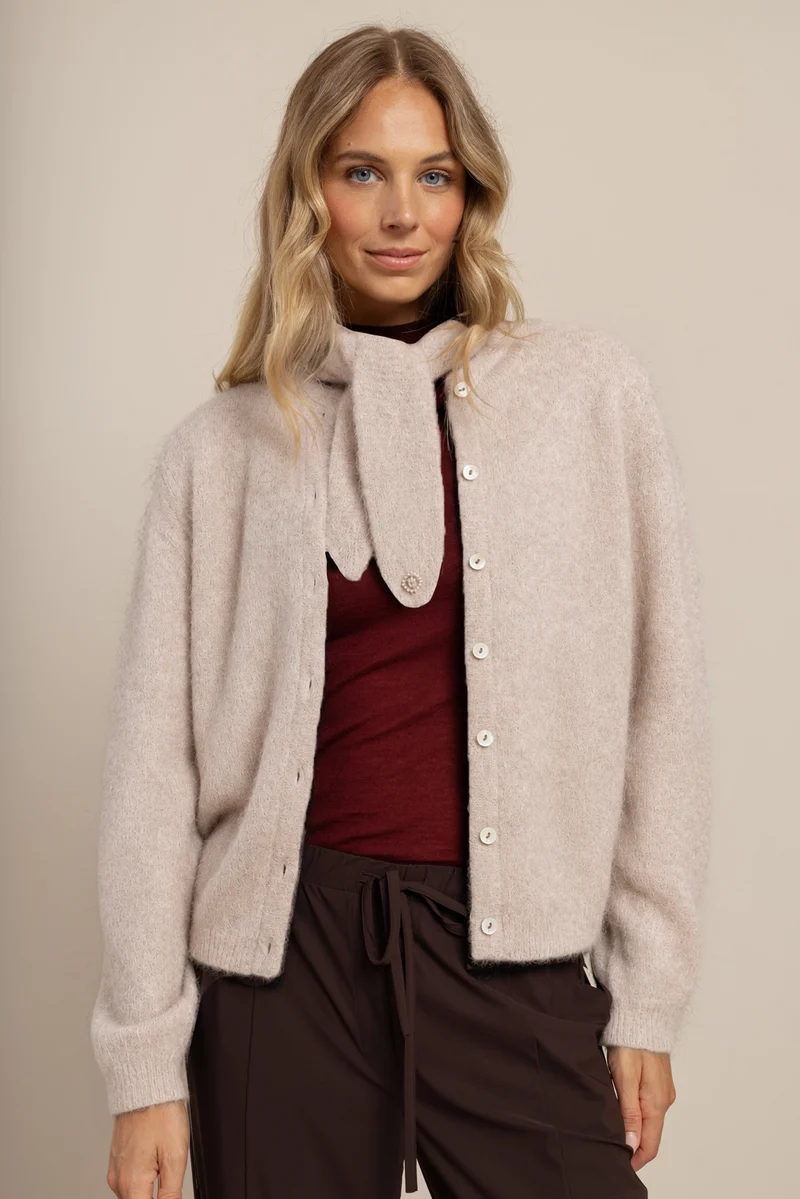 Weicher Schal aus Mohair-Woll-Mix