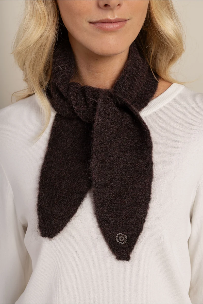 Weicher Schal aus Mohair-Woll-Mix