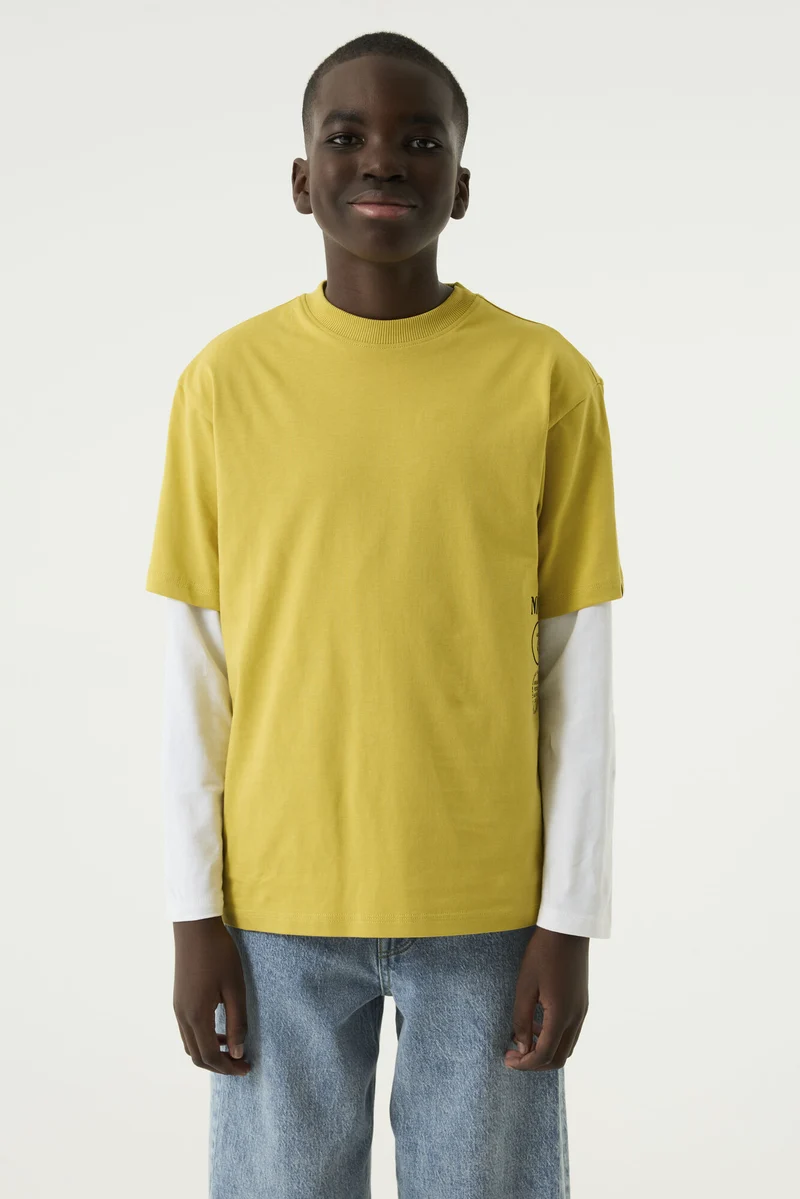 T-Shirt mit Rückenprint