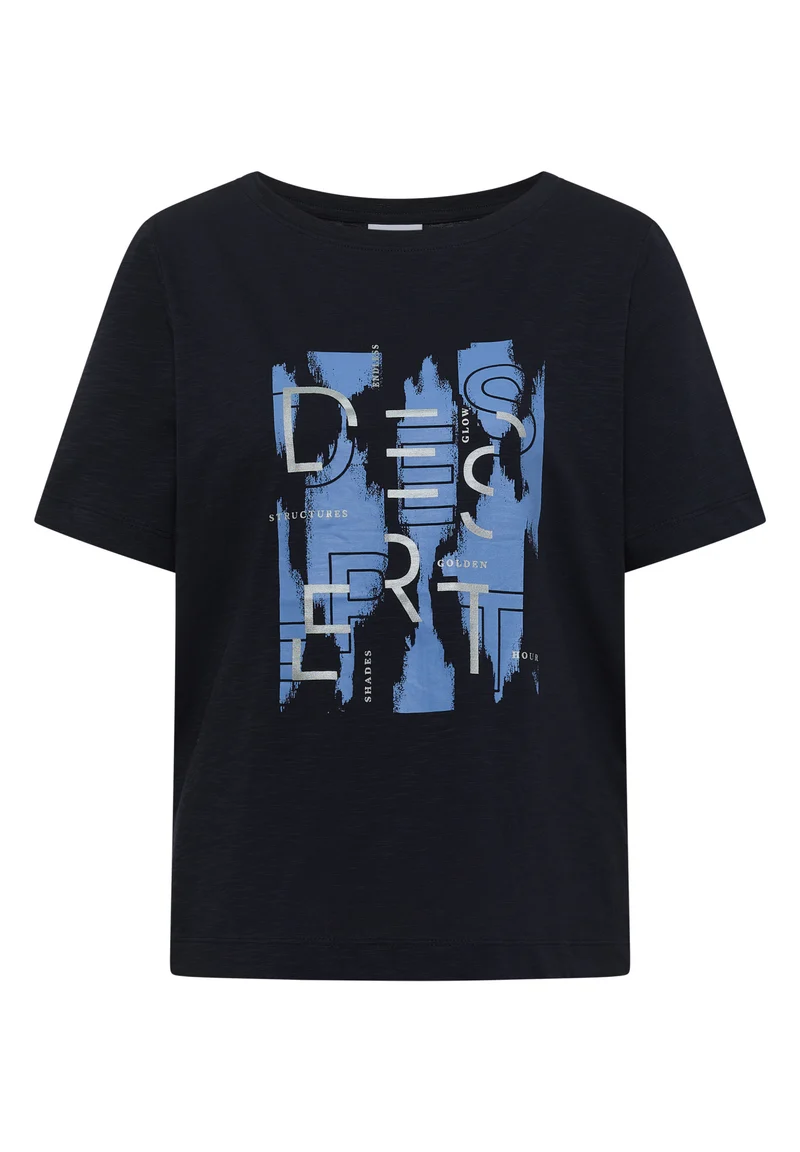 T-Shirt mit Rundhals und Frontprint