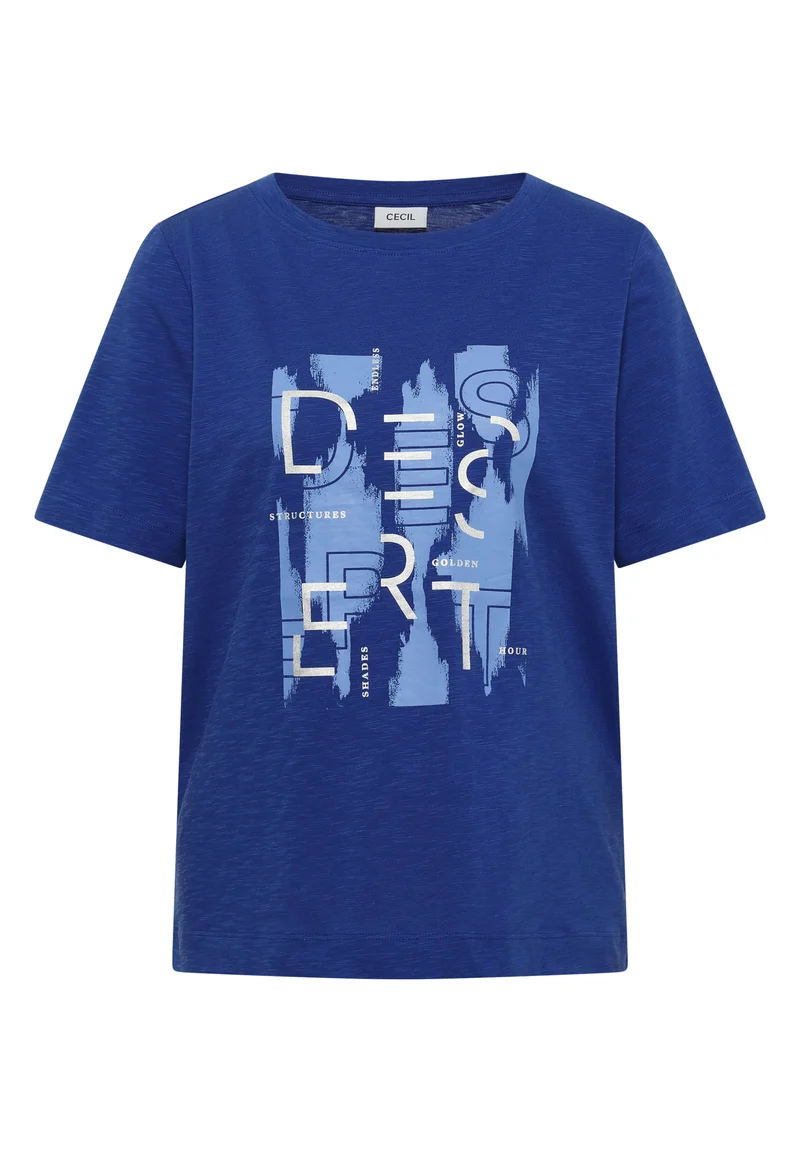 T-Shirt mit Rundhals und Frontprint