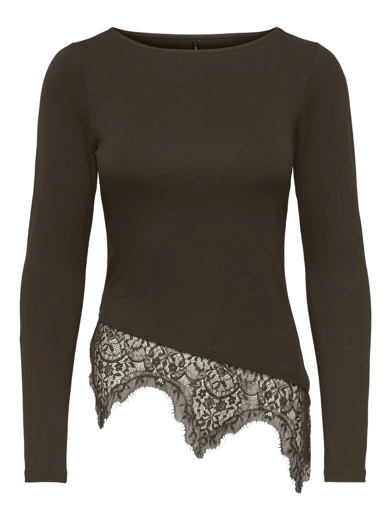 ONLLAILA Langarmshirt mit Spitzenmix
