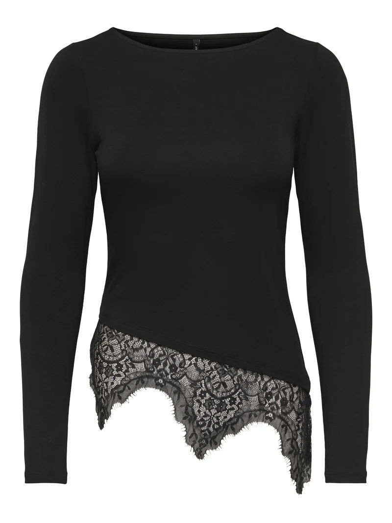 ONLLAILA Langarmshirt mit Spitzenmix