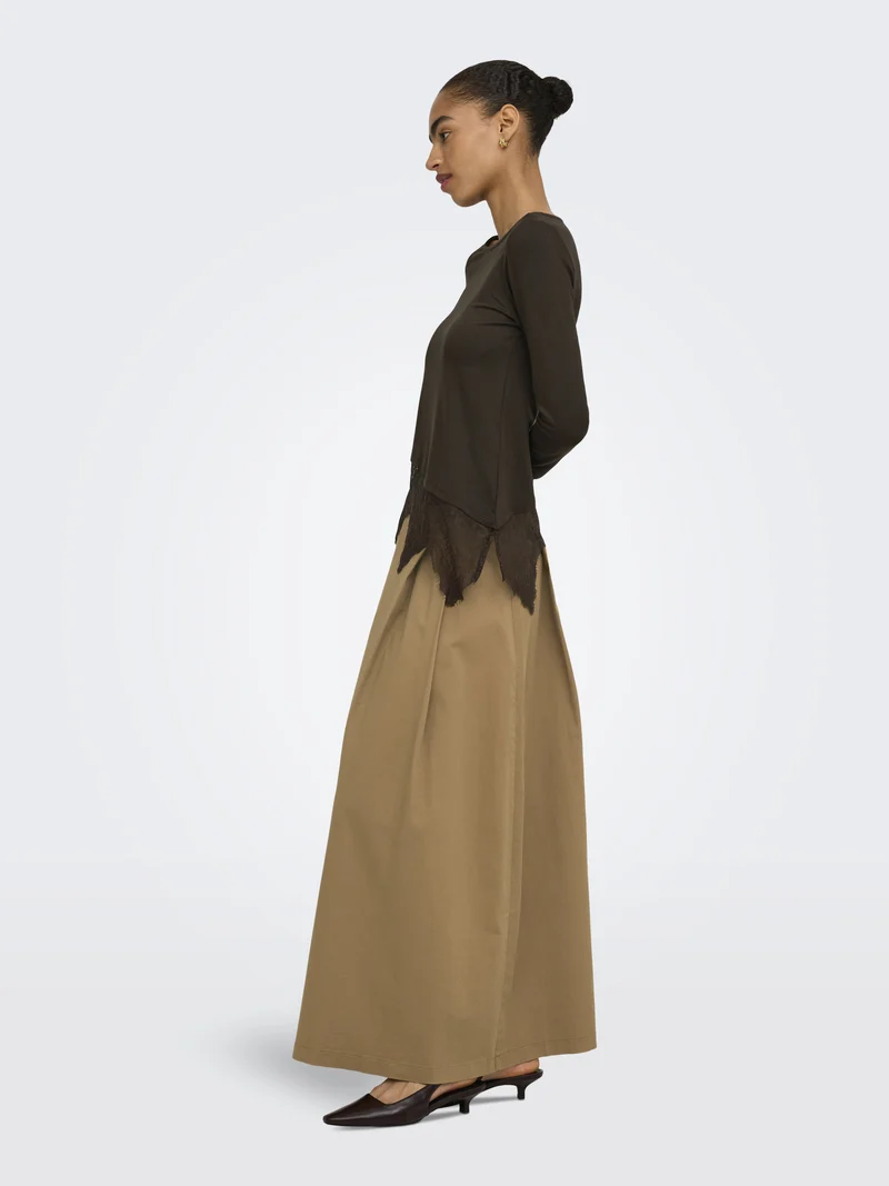 ONLLAILA Langarmshirt mit Spitzenmix