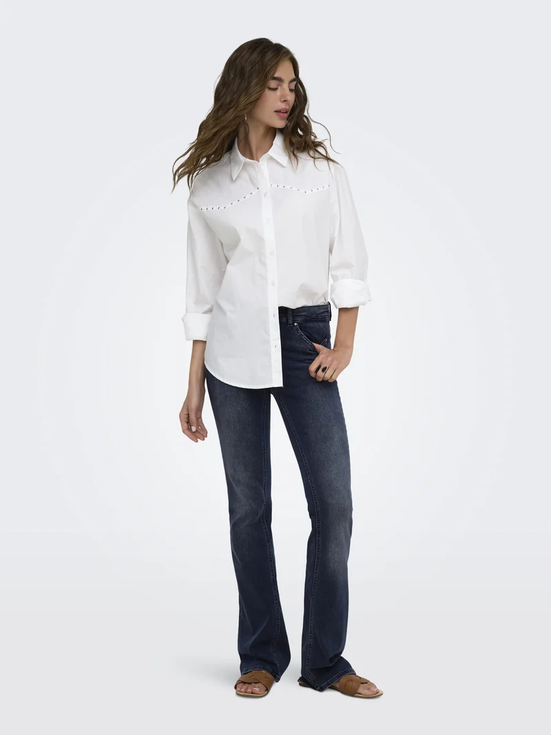 ONLBLUSH Mittlere Taille Flared Jeans