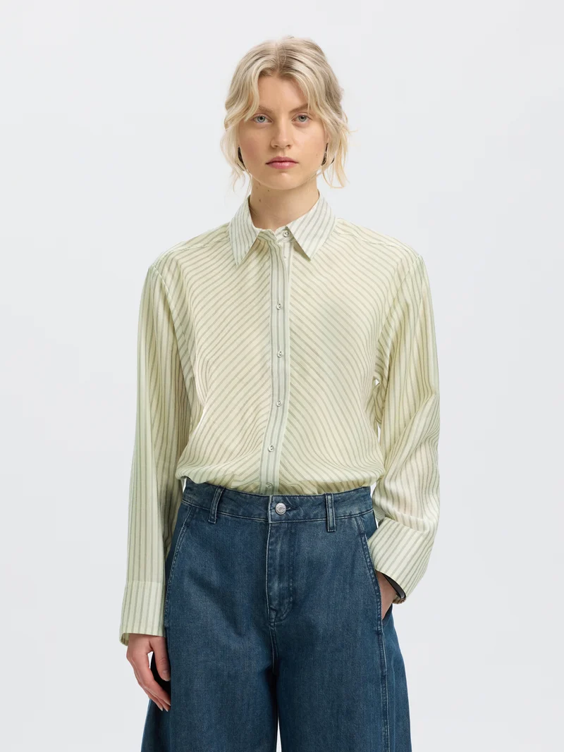SLWCONNIE Bluse aus Lyocell-Mix mit lockerem Schnitt
