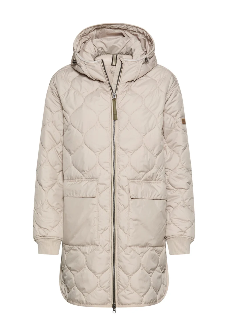 Oversized Steppmantel mit Kapuze