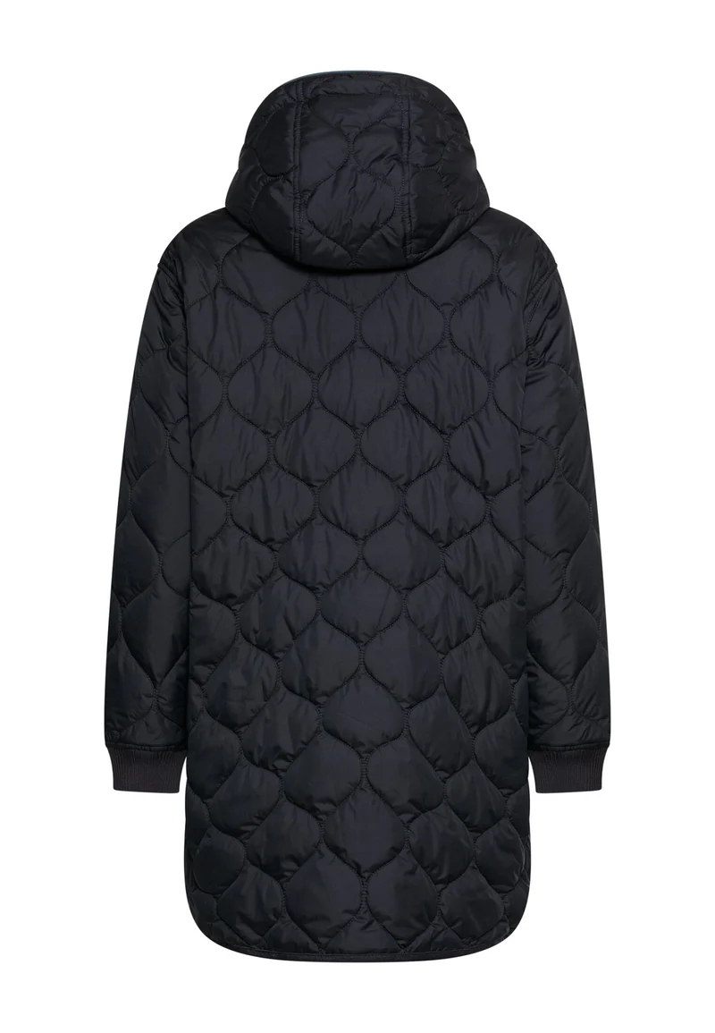 Oversized Steppmantel mit Kapuze