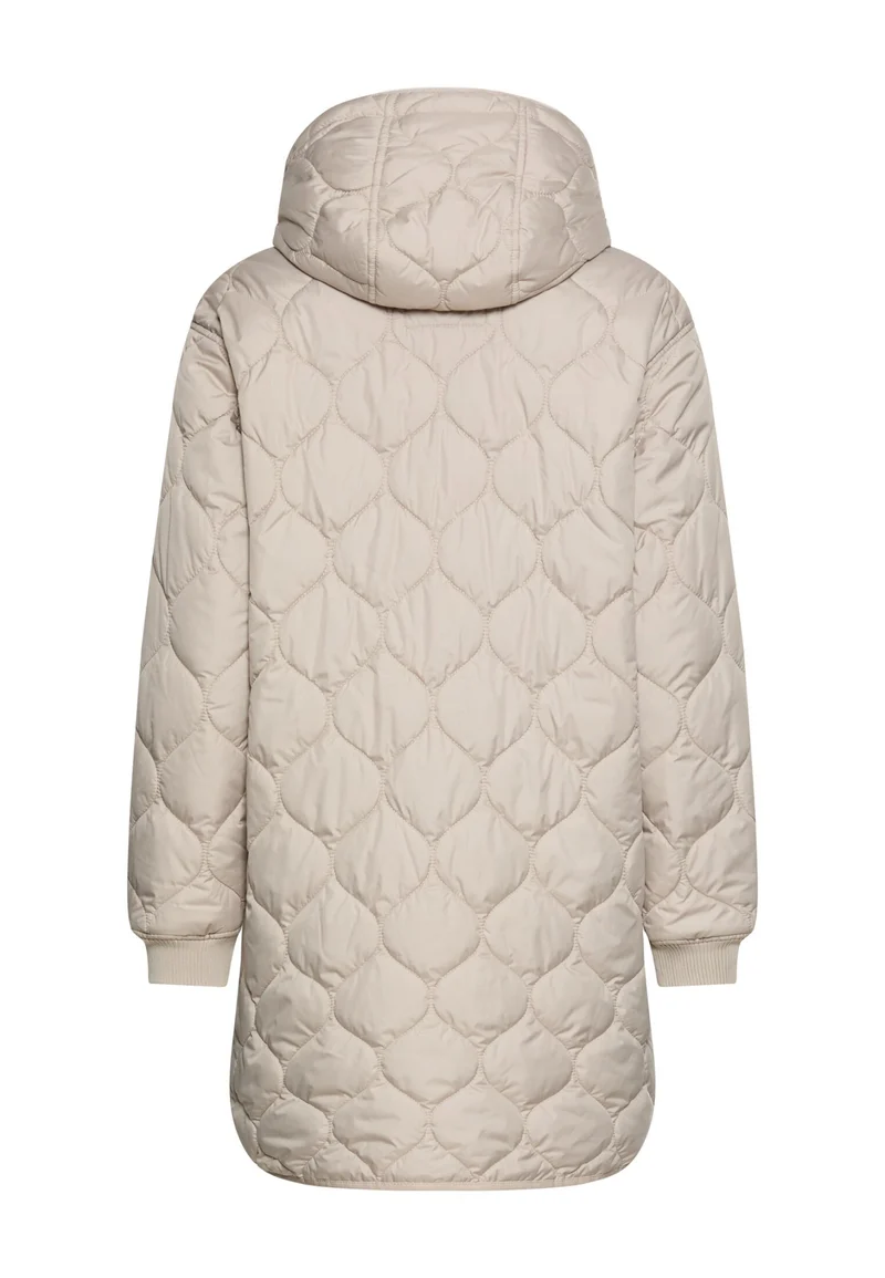 Oversized Steppmantel mit Kapuze