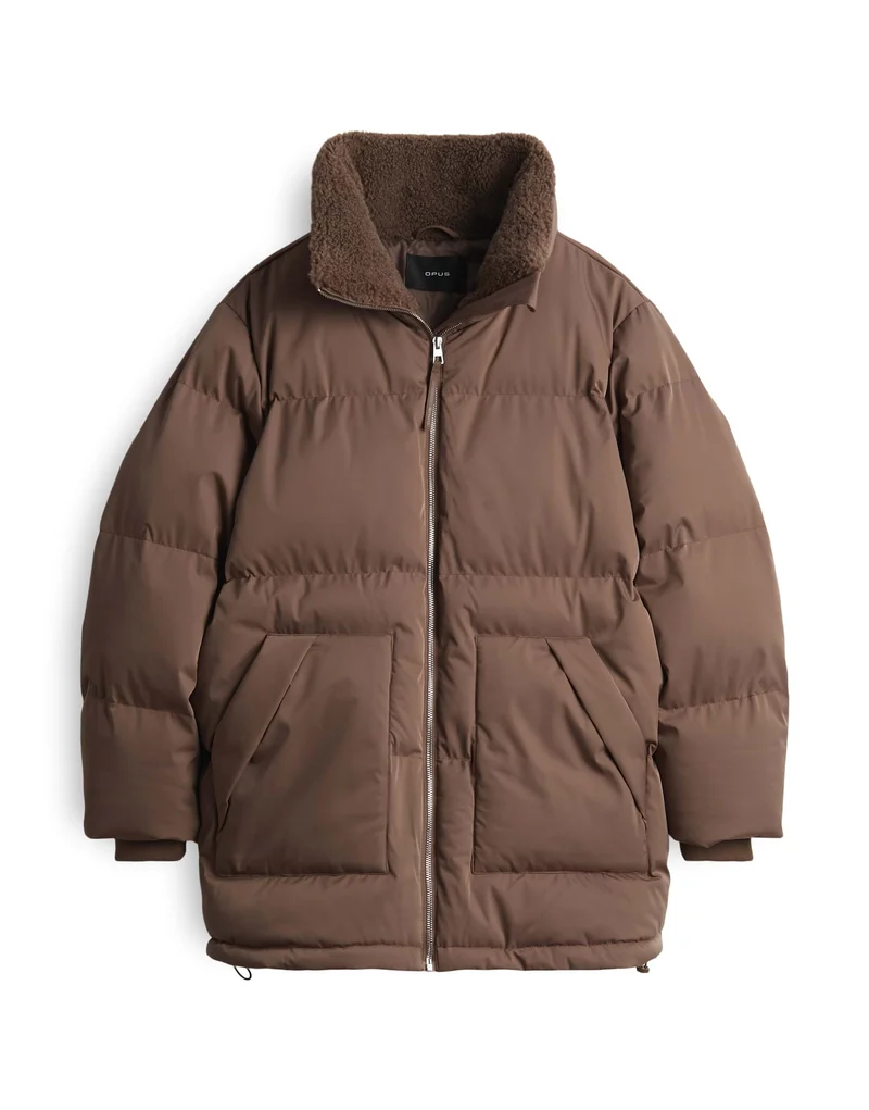 HILEEN Wintermantel mit warmer Fütterung und Loose Fit