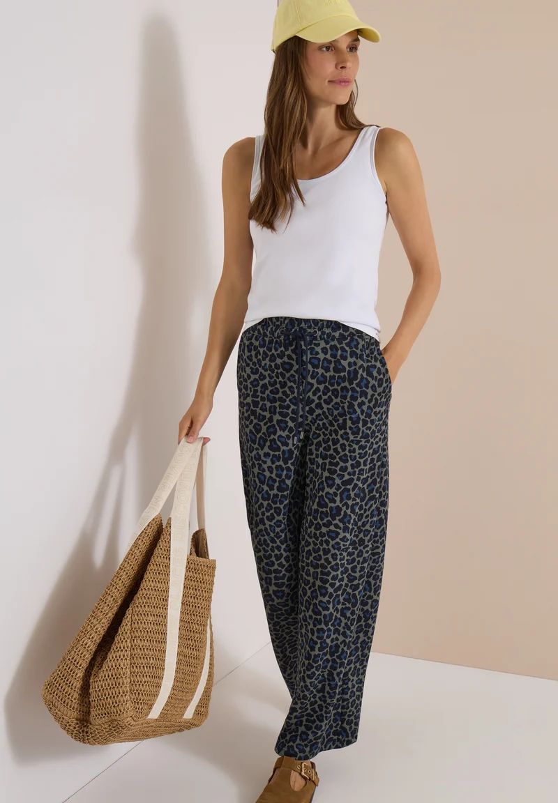 NEELE Wide Leg Hose in Silk-Touch-Qualität