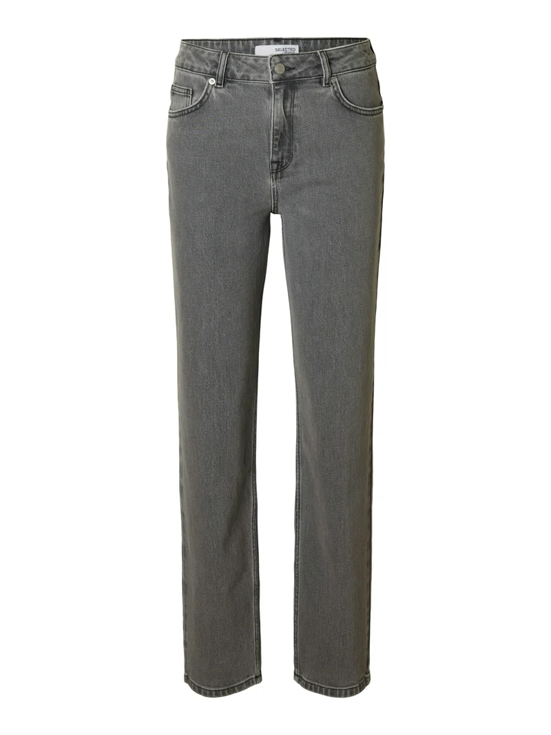 Straight Jeans mit Baumwolle und Stonewashed-Effekt