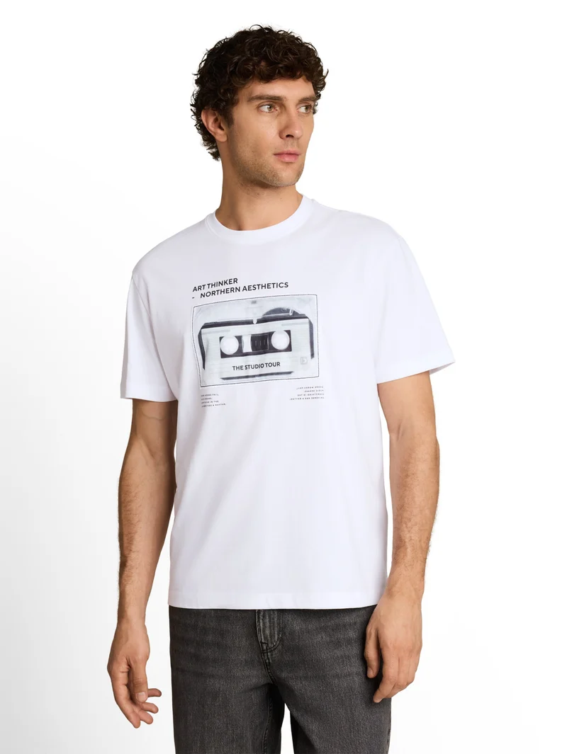 T-Shirt mit Print im Relaxed Fit