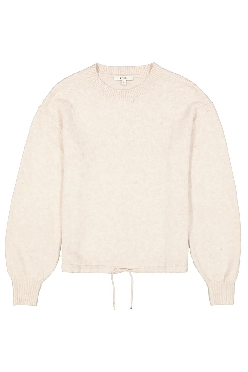 Strickpullover mit Schnürdetail