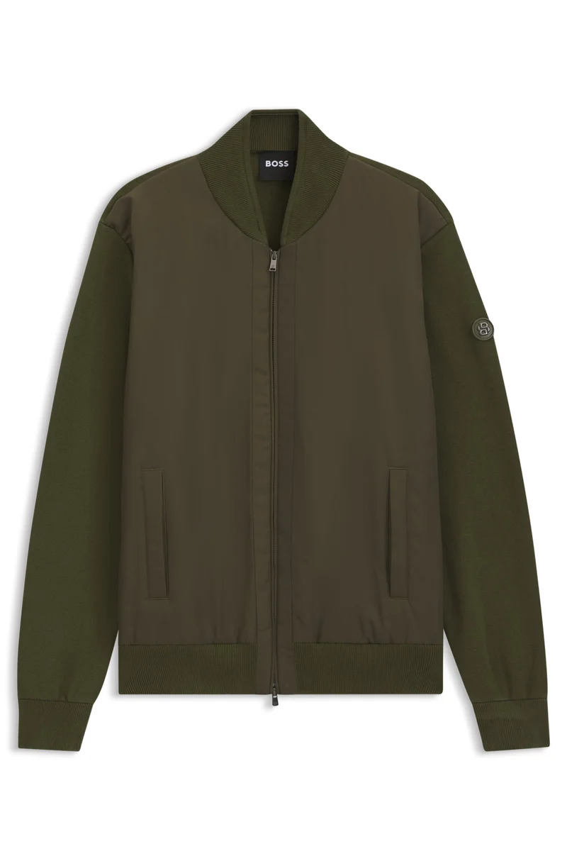 C-Levaio Hybrid-Jacke mit Bomberkragen